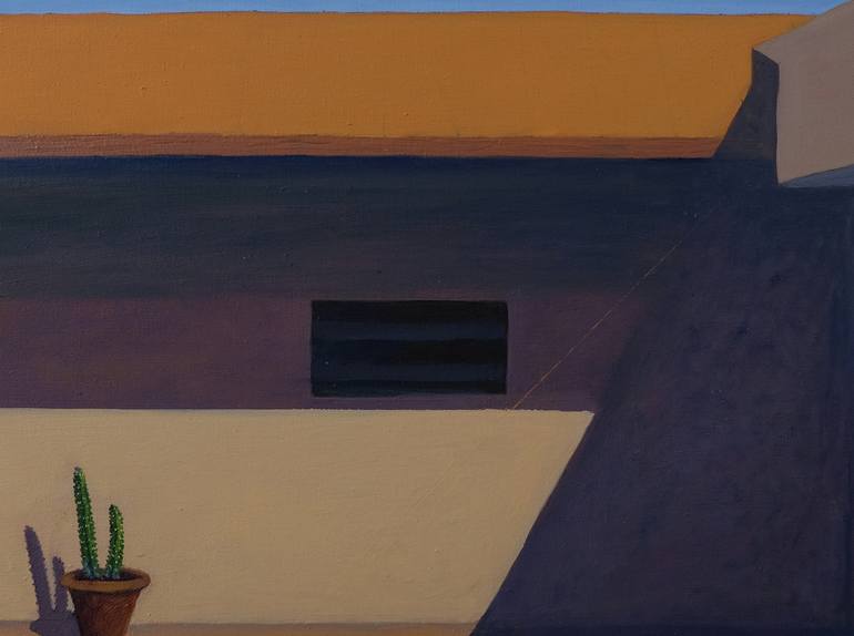 Original Minimalism Architecture Painting by Mini Arora