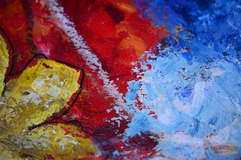 Original Abstract Expressionism Abstract Painting by Mini Arora