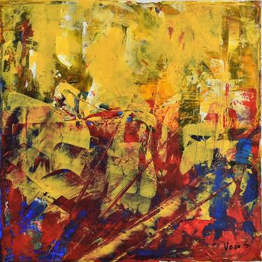 Original Abstract Expressionism Abstract Painting by Vera Smiljanic