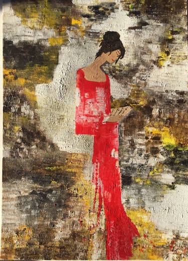 Original Abstract Women Paintings by Nyulla Safi