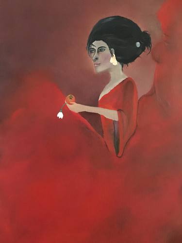 Original Abstract Women Paintings by Nyulla Safi