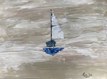 Print of Abstract Sailboat Paintings by Nyulla Safi