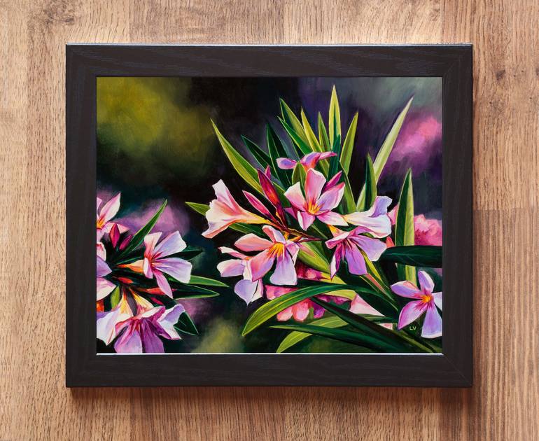 Original Photorealism Floral Painting by Lucia Verdejo