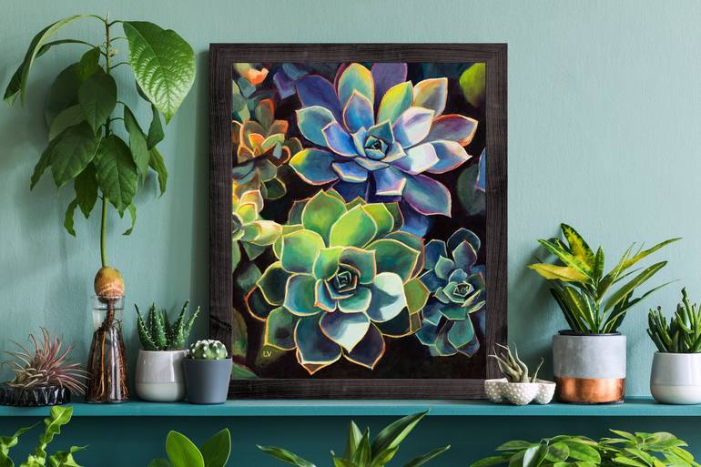 Original Photorealism Botanic Painting by Lucia Verdejo