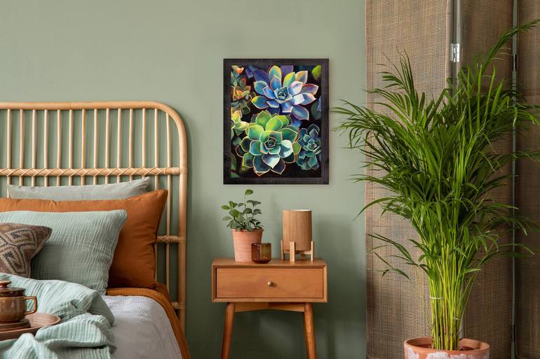 Original Photorealism Botanic Painting by Lucia Verdejo