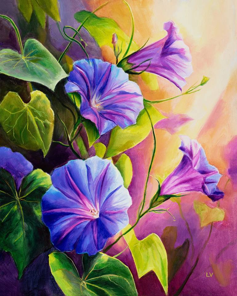 Print of Photorealism Floral Paintings by Lucia Verdejo