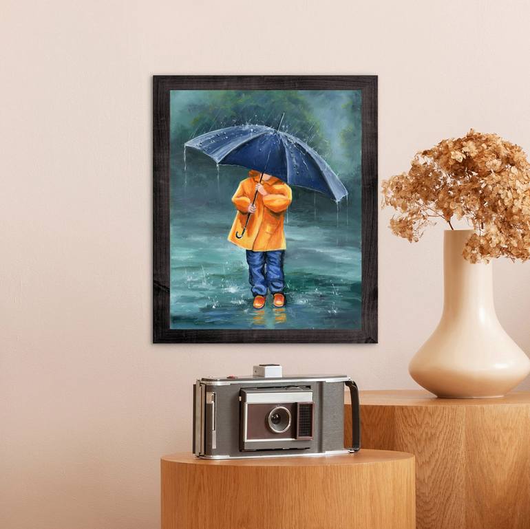 Original Realism Children Painting by Lucia Verdejo