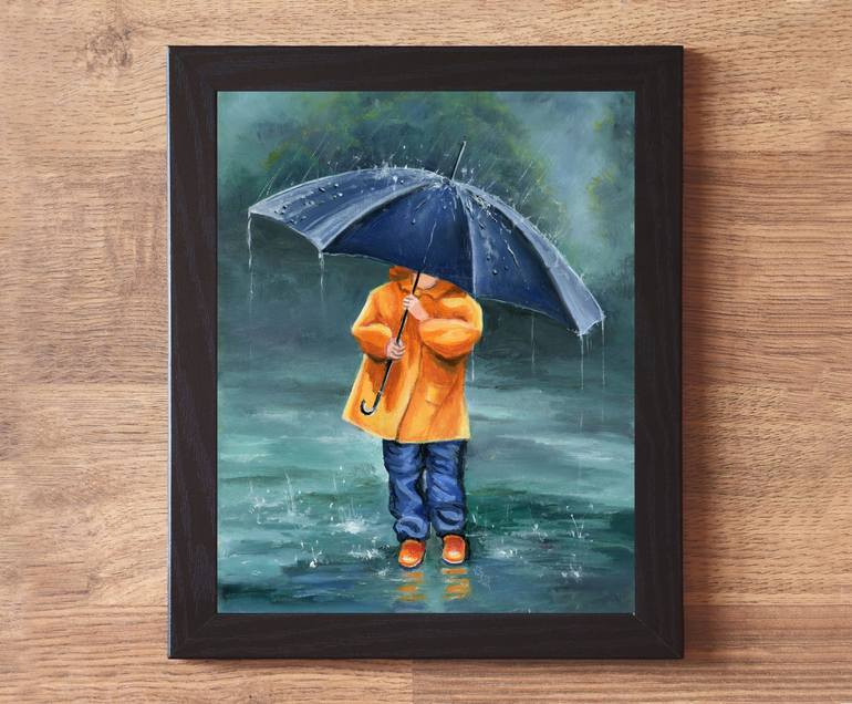 Original Realism Children Painting by Lucia Verdejo