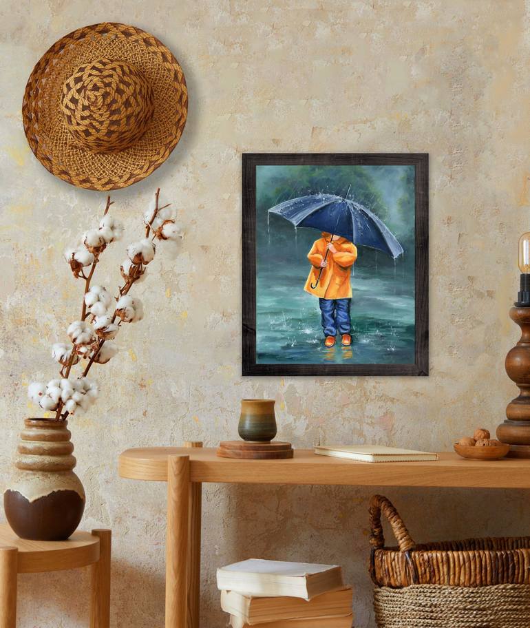 Original Realism Children Painting by Lucia Verdejo