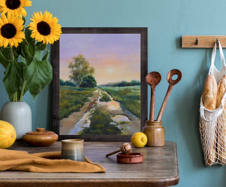 Original Photorealism Landscape Painting by Lucia Verdejo