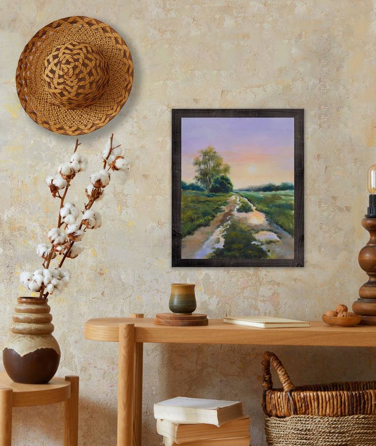 Original Photorealism Landscape Painting by Lucia Verdejo