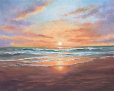 Original Contemporary Beach Painting by Lucia Verdejo