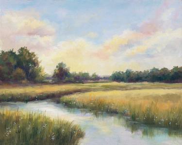 Original Classicism Landscape Painting by Lucia Verdejo