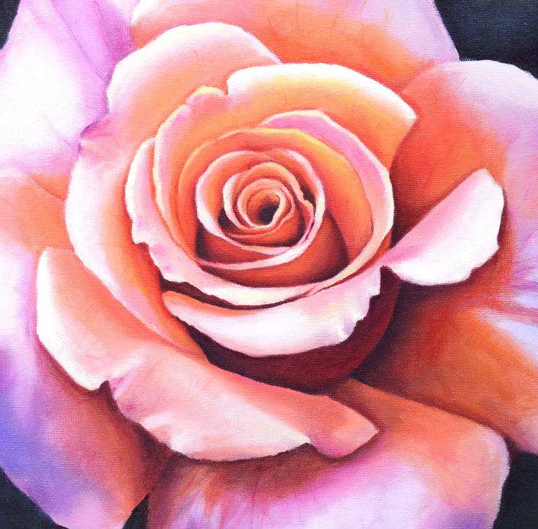 Original Figurative Floral Painting by Lucia Verdejo