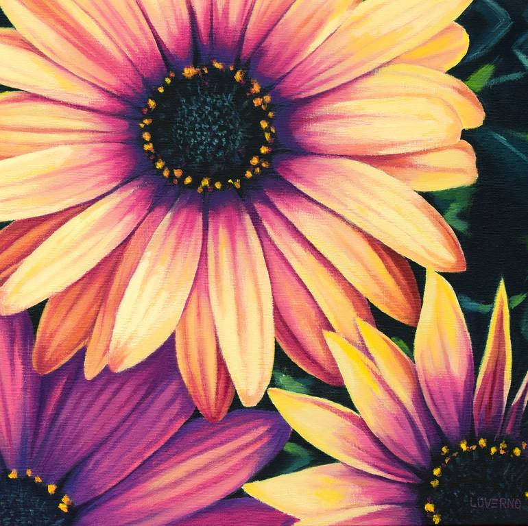 Original Figurative Floral Painting by Lucia Verdejo