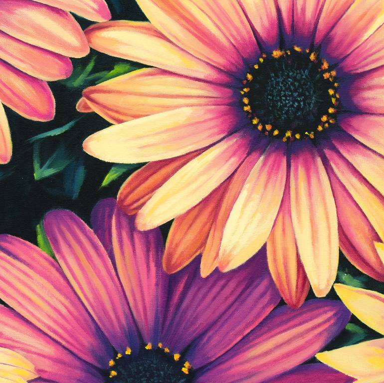 Original Figurative Floral Painting by Lucia Verdejo