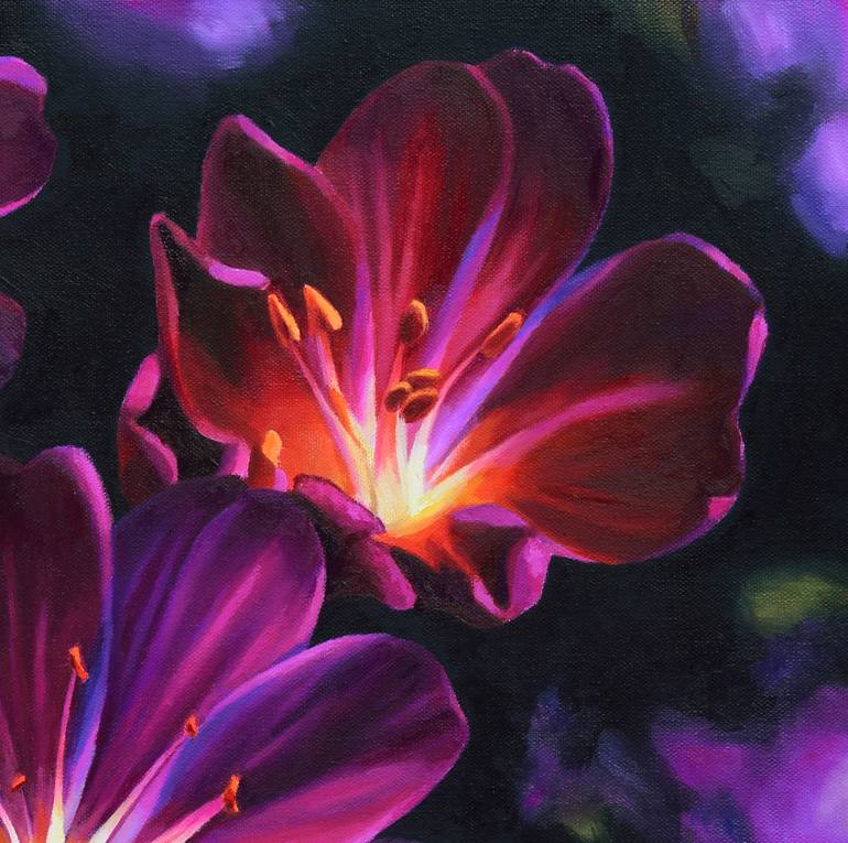 Original Figurative Floral Painting by Lucia Verdejo