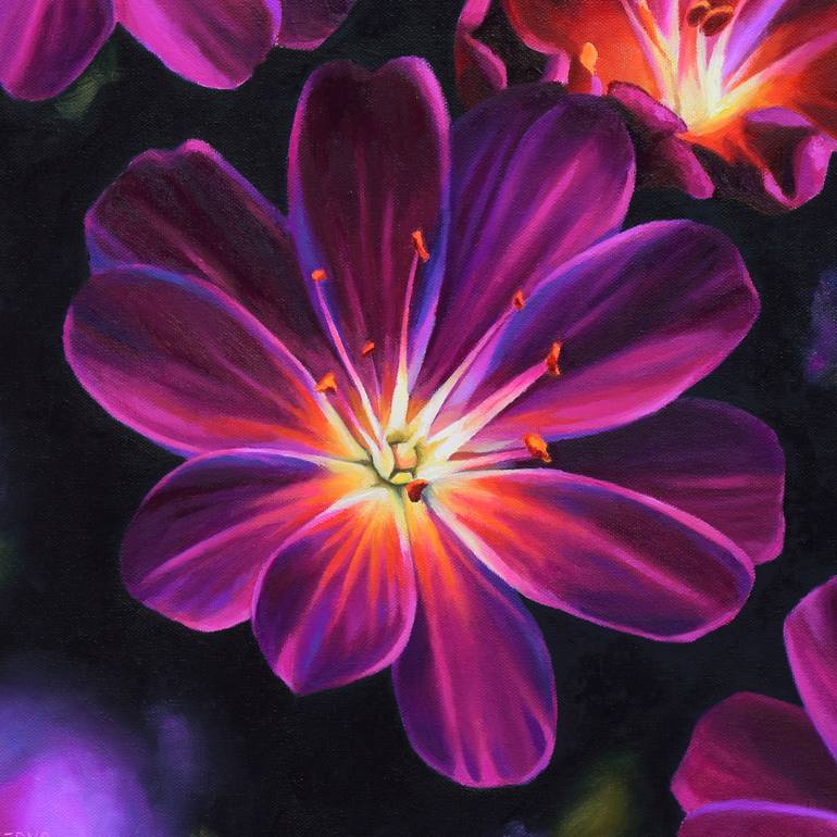 Original Figurative Floral Painting by Lucia Verdejo