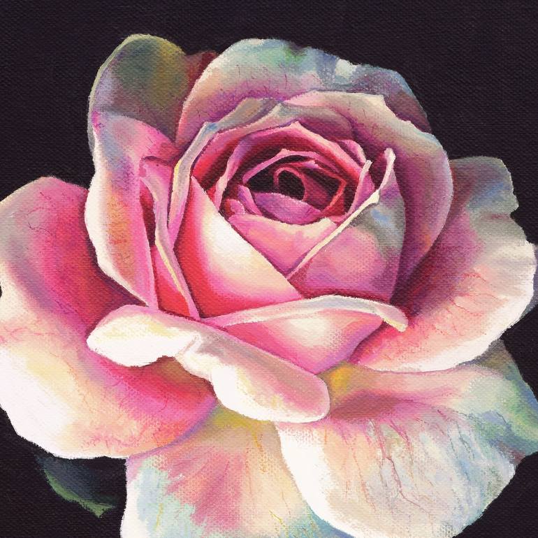 Original Figurative Floral Painting by Lucia Verdejo