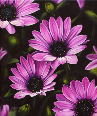 Print of Floral Paintings by Lucia Verdejo