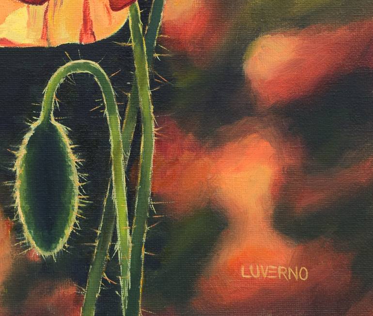 Original Figurative Floral Painting by Lucia Verdejo