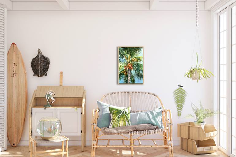 Original Modernism Beach Painting by Lucia Verdejo