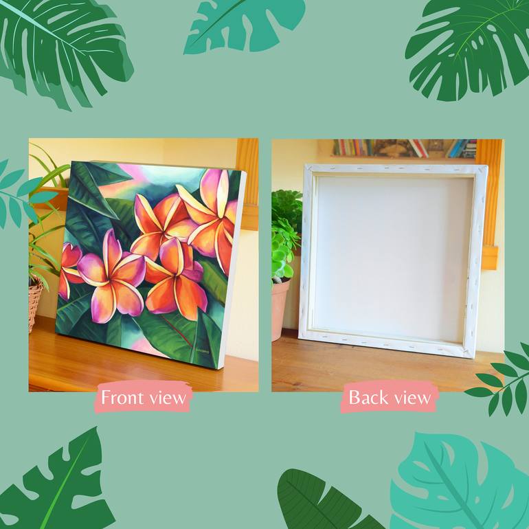 Original Abstract Floral Painting by Lucia Verdejo