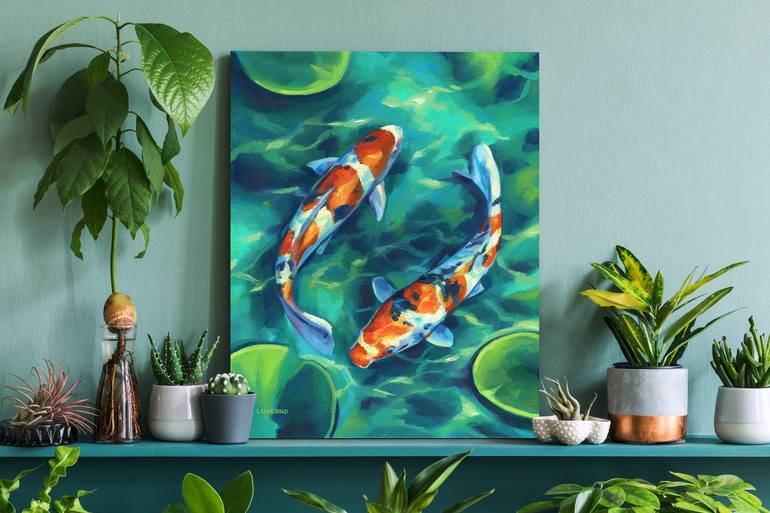 Original Fish Painting by Lucia Verdejo