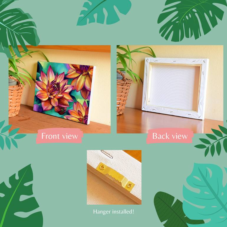 Original Abstract Floral Painting by Lucia Verdejo
