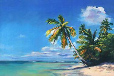 Print of Photorealism Beach Paintings by Lucia Verdejo