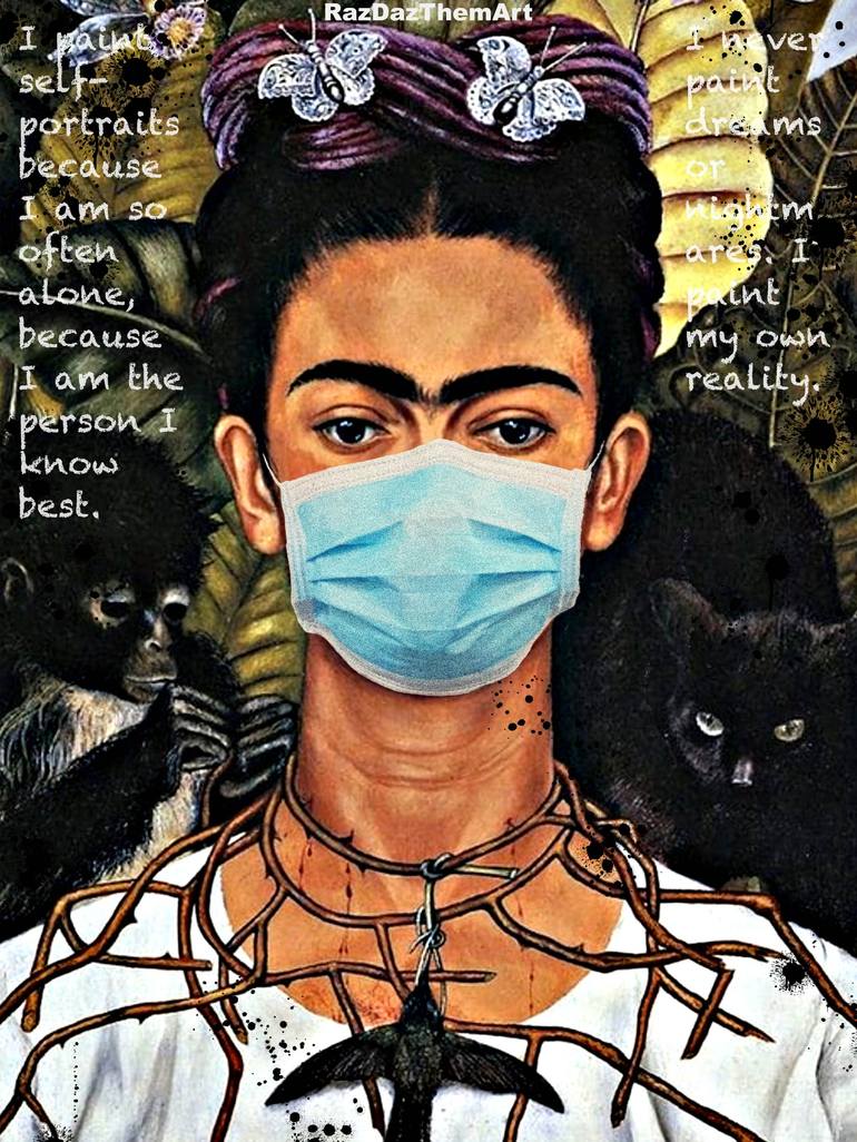 Frida Kahlo top Limited Edition Giclee Print | Portrait Artwork | Women Artists |Contemporary Art