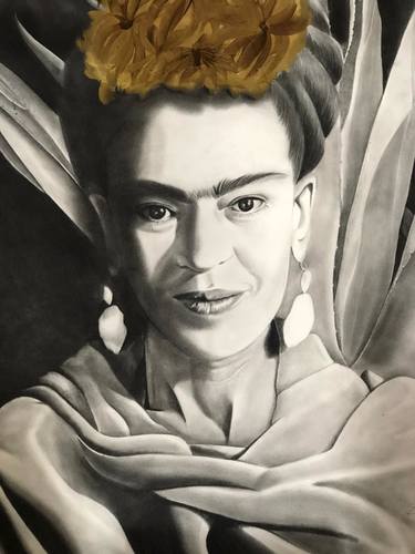 “La Llorona” - Frida Kahlo Contemporary Pencil Drawing thumb