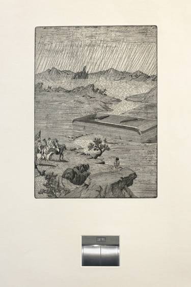 Print of Surrealism Landscape Printmaking by YUCHENG JI