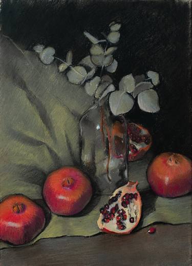 Original Realism Still Life Drawings by Olha Tsiupka