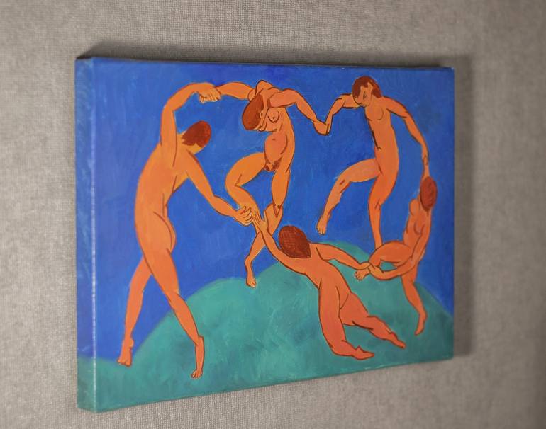 Original Fauvism People Painting by Olha Tsiupka