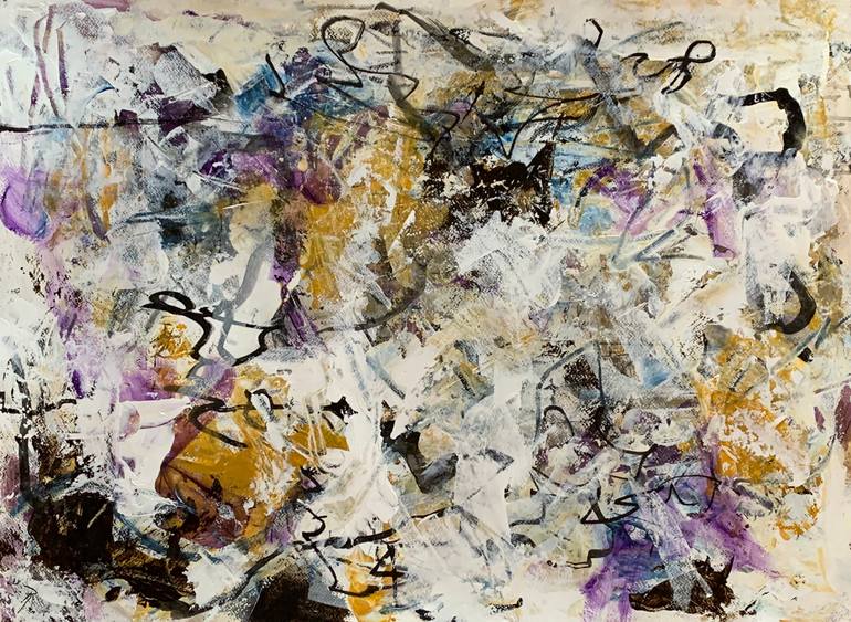 Original Abstract Expressionism Abstract Painting by Robin Bateman Sturis