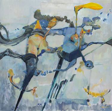 Original Expressionism Abstract Paintings by Mihai Voinescu Cetinode