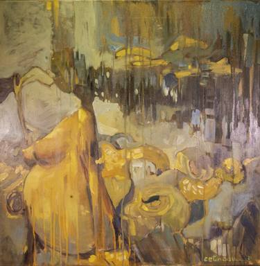 Original Figurative Abstract Paintings by Mihai Voinescu Cetinode