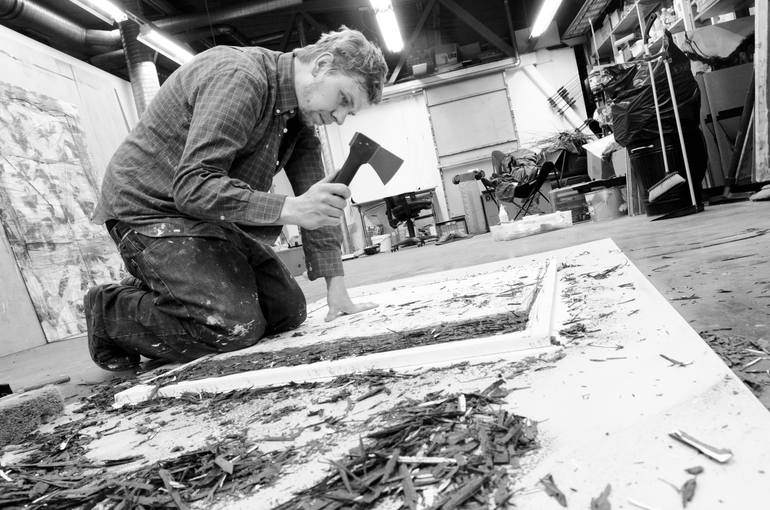 Original Abstract Expressionism Landscape Painting by Tatu Vuorio