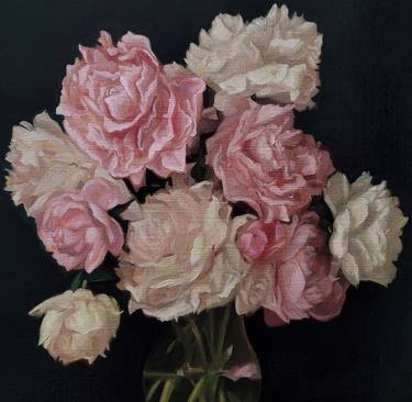 Original Contemporary Floral Painting by Peisi Thanatos