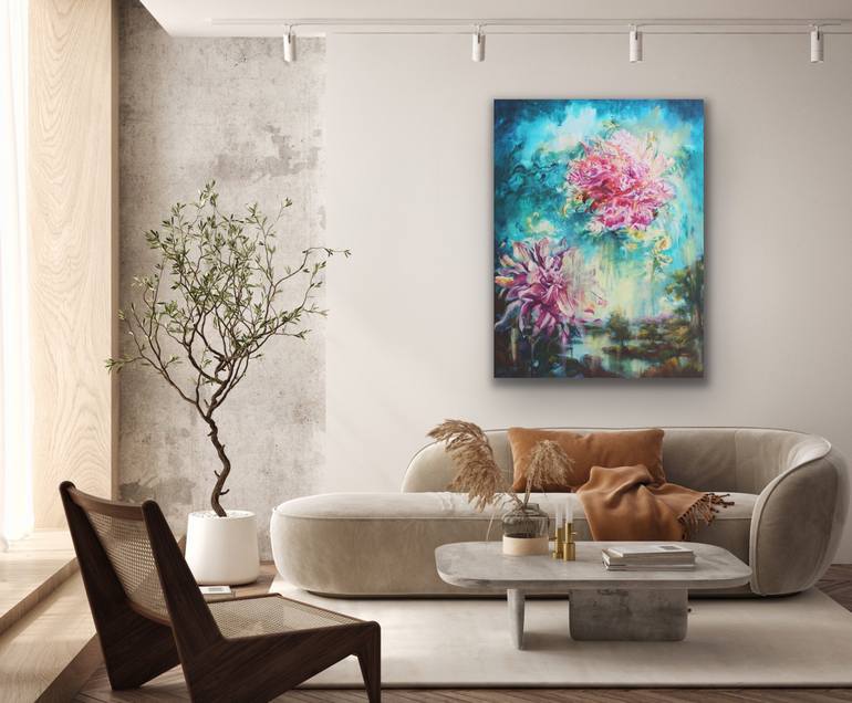 Original Contemporary Floral Painting by Kathryn Fenton