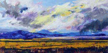 Original Abstract Expressionism Landscape Paintings by Kathryn Fenton