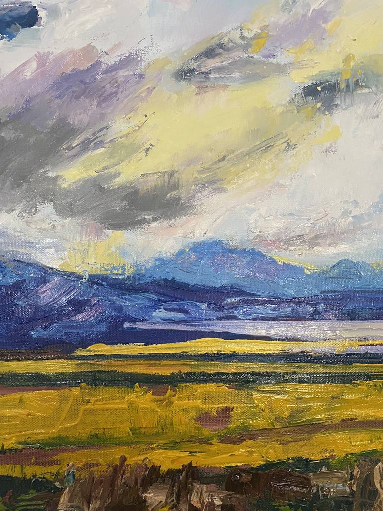 Original Abstract Expressionism Landscape Painting by Kathryn Fenton