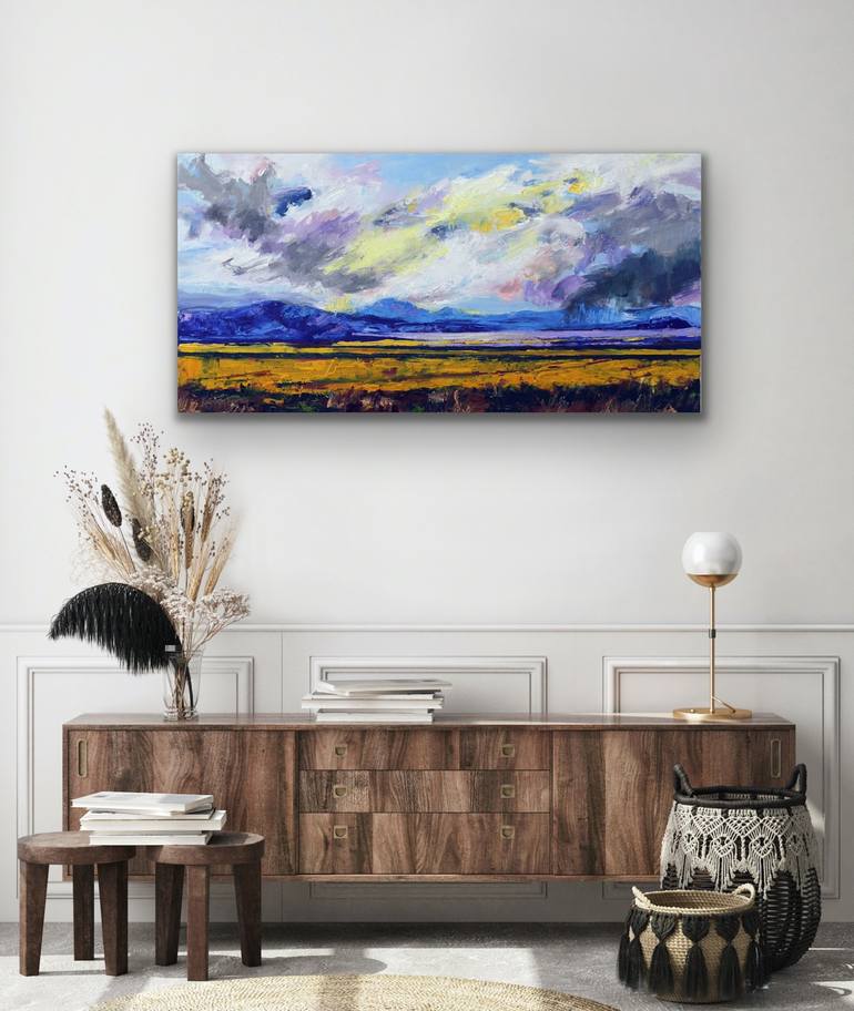 Original Abstract Expressionism Landscape Painting by Kathryn Fenton