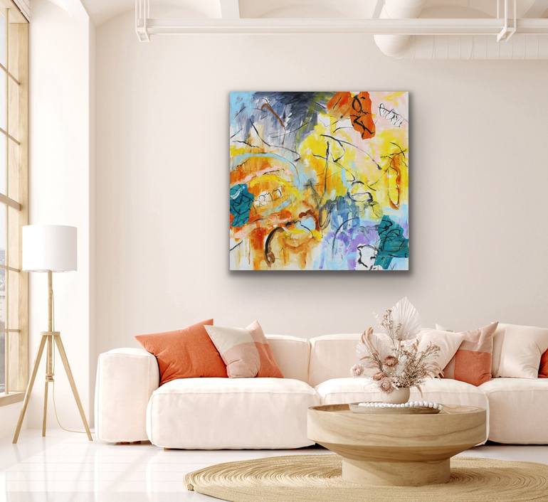 Original Abstract Patterns Painting by Kathryn Fenton