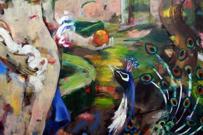 Original Expressionism Classical mythology Painting by Kathryn Fenton