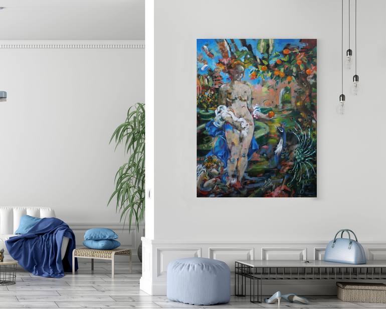 Original Classical mythology Painting by Kathryn Fenton