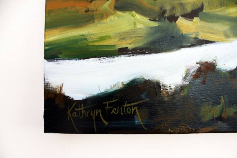 Original Surrealism Landscape Painting by Kathryn Fenton