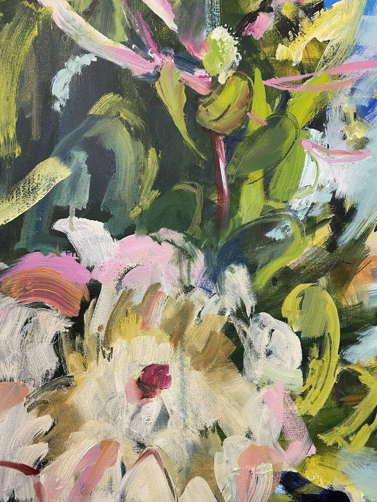 Original Abstract Expressionism Floral Painting by Kathryn Fenton