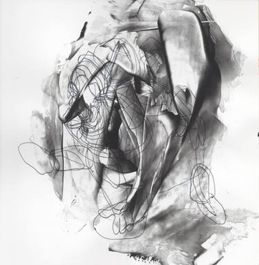 Original Abstract Expressionism Erotic Drawings by Paolo Mennea